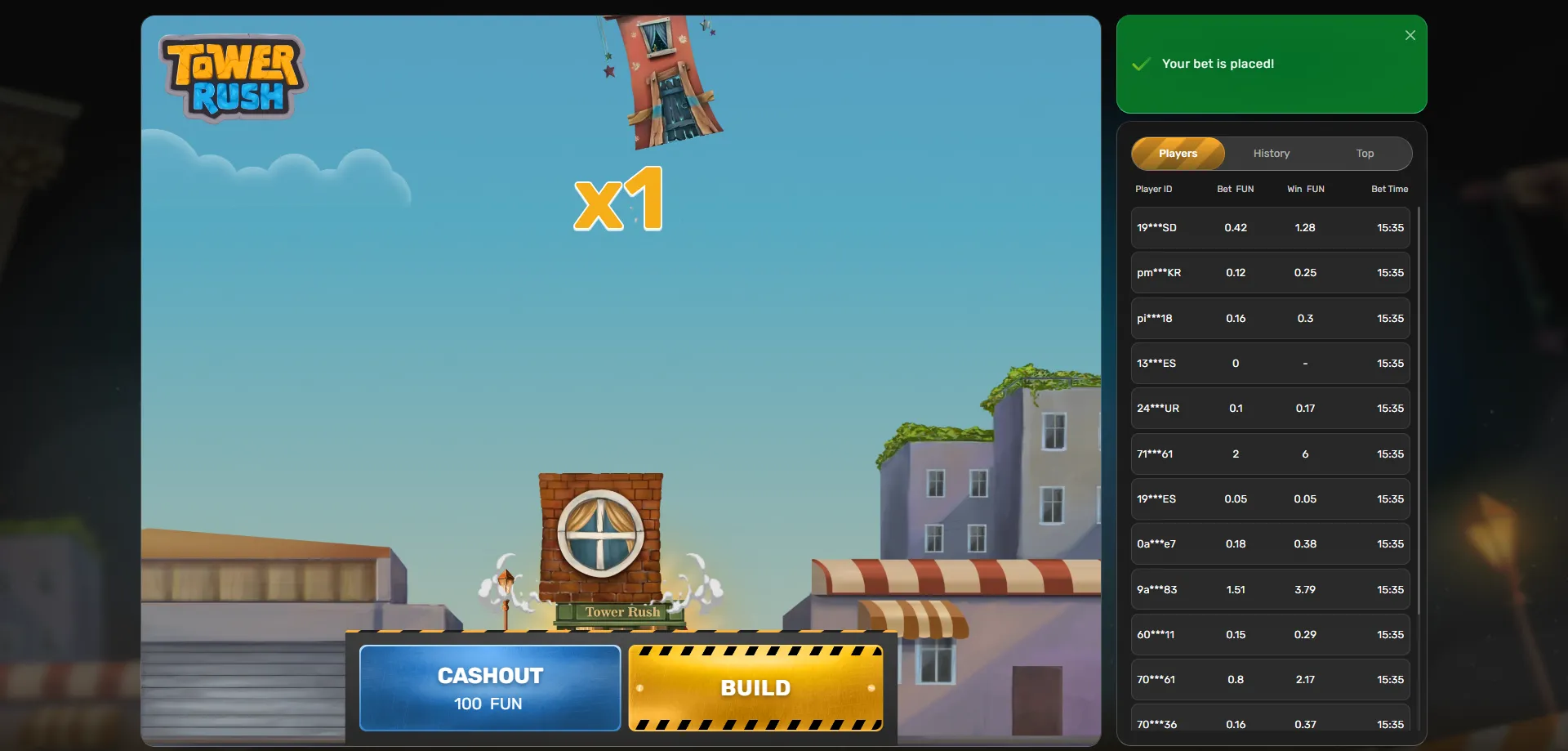 Deposit methods for Tower Rush real money play in India &mdash; UPI and INR